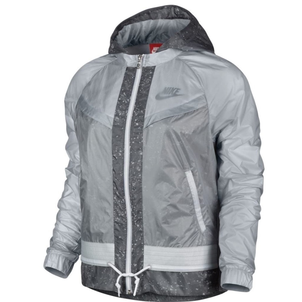 Nike Windrunner Splatter Jacket White M Euc! - image 2